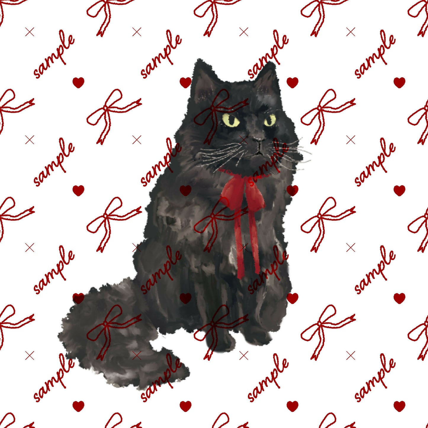 黒猫透かし